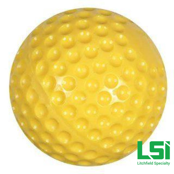 12 Yellow Dimpled Lsi Softballs Ball