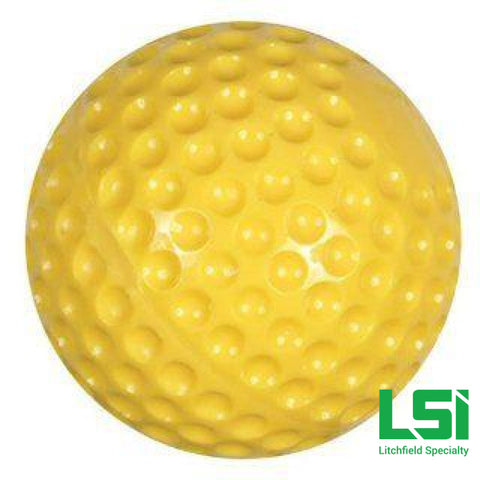 12 Yellow Dimpled Lsi Softballs Ball