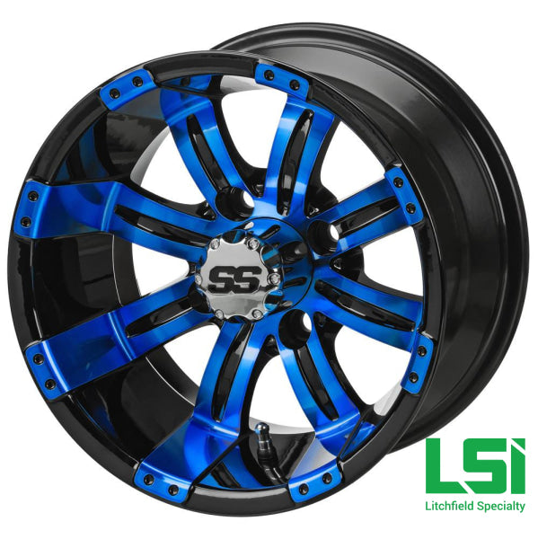 12X7 Black/blue Casino Wheel -12
