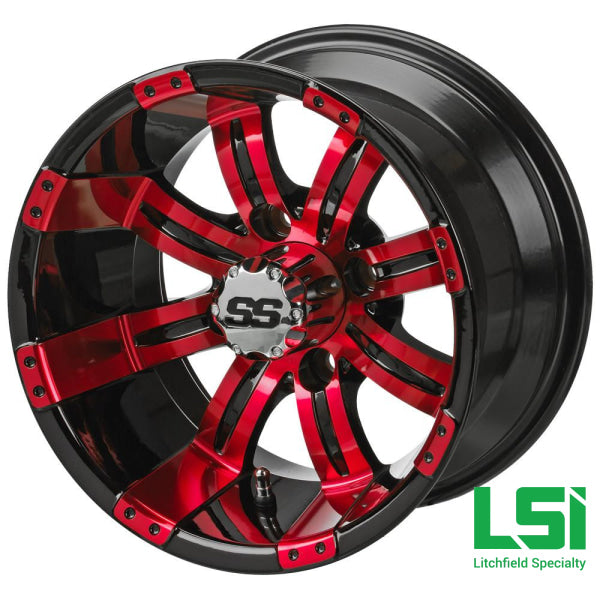 12X7 Black/red Casino Wheel -12