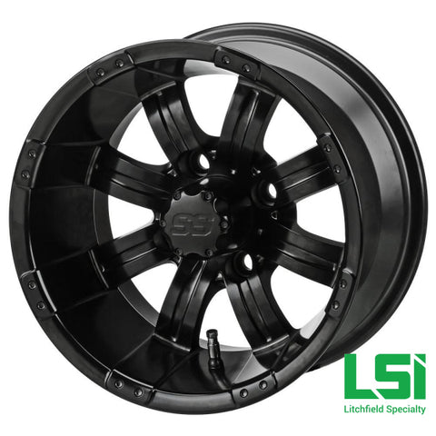 12X7 Matte Black Casino Wheel -12