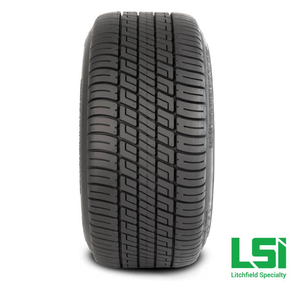 12X7 Matte Black Casino Wheel On 205/30-12 Deli Tire 12 Low Profile Assembly