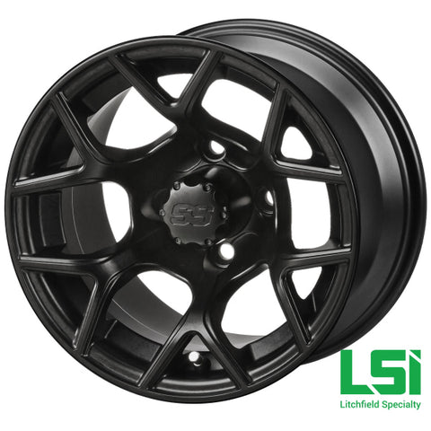 12X7 Matte Black Ninja Wheel -12