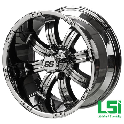 14X7 Black Mirror Casino Wheel - 14