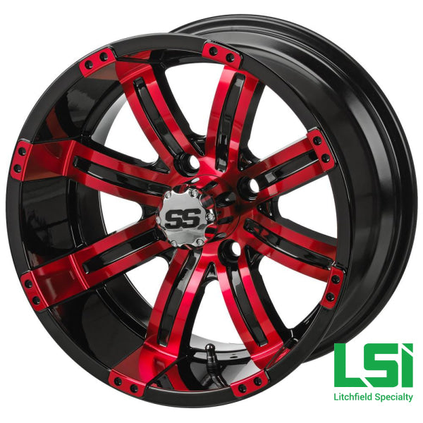 14X7 Black/red Casino Wheel - 14