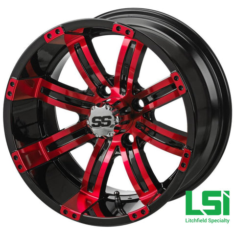 14X7 Black/red Casino Wheel - 14