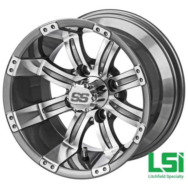 14X7 Machined/gun Metal Gray Casino Wheel - 14