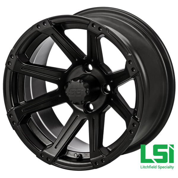 14X7 Matte Black Rampage Wheel - 14