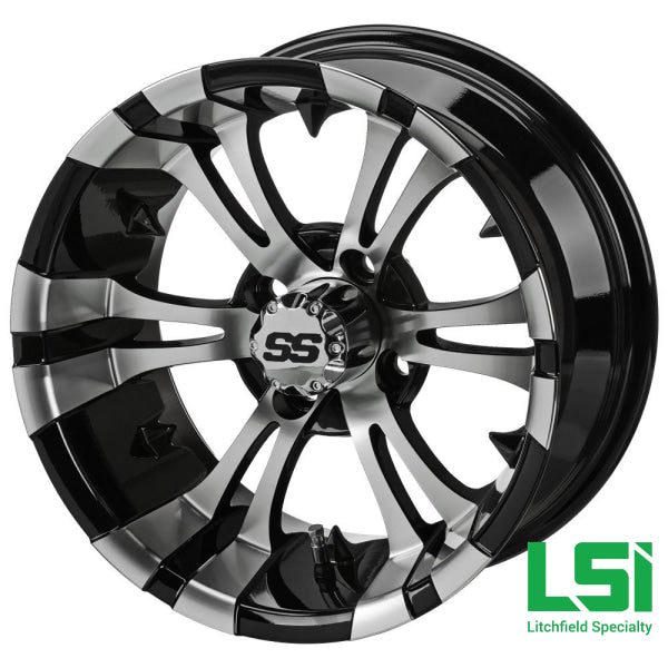 205/30-14 Lsi Elite On Warlock Machined/black Wheel Tire/wheel Assembly