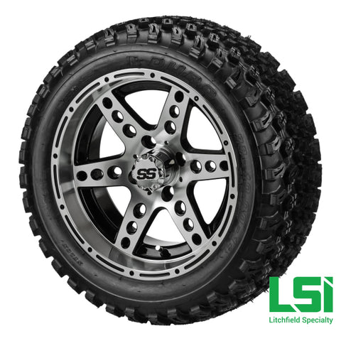 23x10.00-14 Duro Desert on Chaos Machined/Black Wheel default Tire/Wheel Assembly