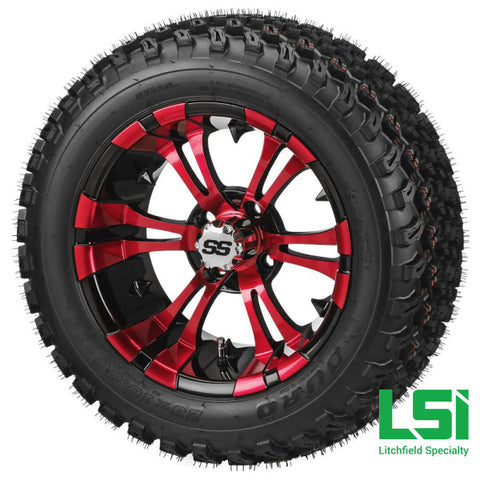 23X10.00-14 Duro Desert On Warlock Red/black Wheel Tire/wheel Assembly