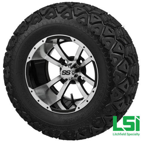 23X10.50-12 Black Trail On Type 7 Machined/black Wheel Tire/wheel Assembly