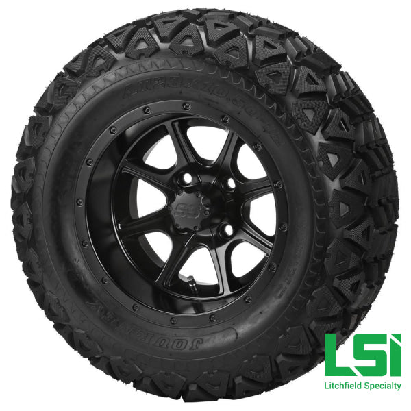 23X10.50-12 Black Trail On Type 8 Matte Wheel Tire/wheel Assembly