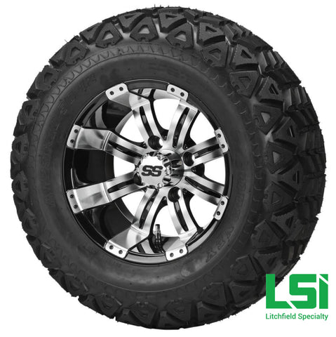 23X10.50-12 Black Trail On Type 9 Machined/black Wheel Tire/wheel Assembly