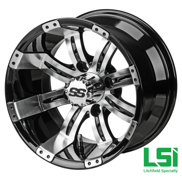 23X10.50-12 Black Trail On Type 9 Machined/black Wheel Tire/wheel Assembly