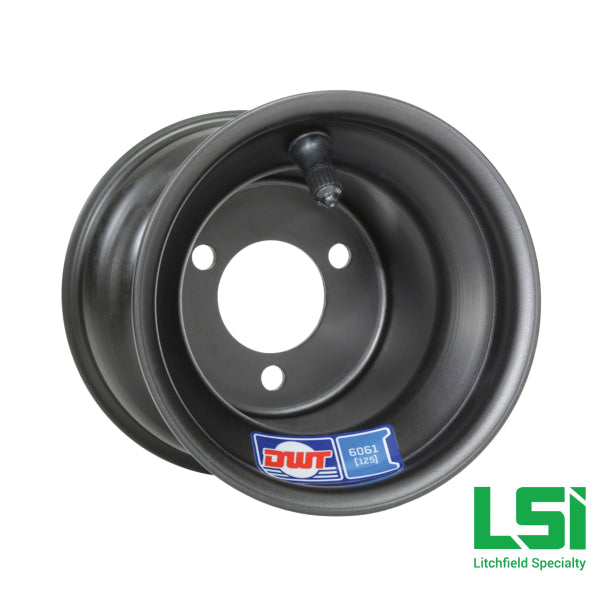 5x7.75 (2.5N + 5.25N) 3/2.5 Black Aluminum Wheel