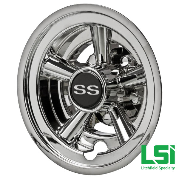 8 Chrome Ss Wheel Covers - Set Of 4