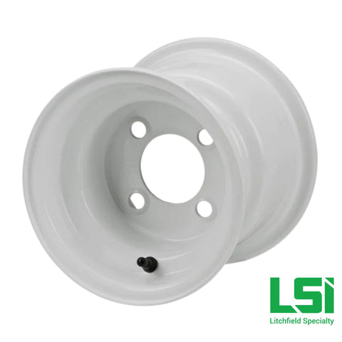 8x3.75 White Trailer Wheel Wheel