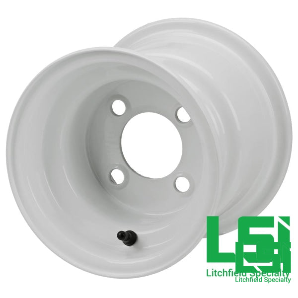 8X7 White Golf Cart/trailer Wheel