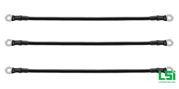 Battery Cable Set For Club Car Ds W/12V Batteries By Route 66 Golf Cart Accessories Cables