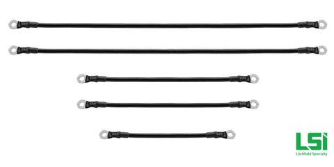 Battery Cable Set For Club Car Precedent 2008+ By Route 66 Golf Cart Accessories Cables