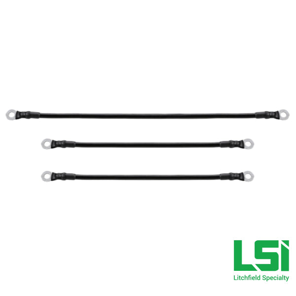 Battery Cable Set for Yamaha Drive w/12v Batteries by Route 66 Golf Cart Accessories Battery Cables