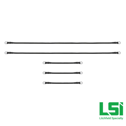 Battery Cable Set for Yamaha Drive2/Drive w/8v Batteries by Route 66 Golf Cart Accessories Battery Cables