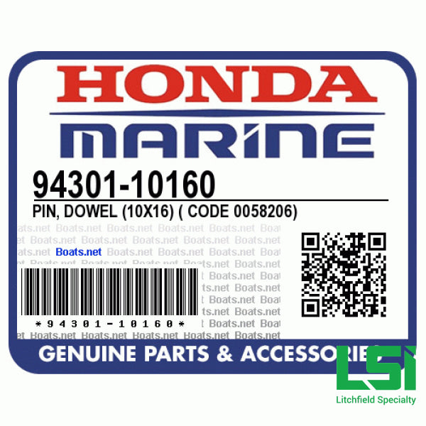 Dowel Pin (10X16) For Gx160/gx200 Engine Part