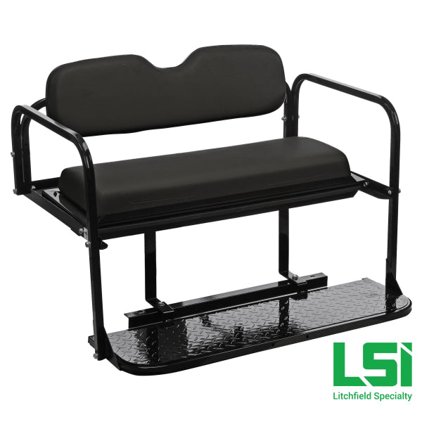 Rear Flip Seat Kit For Yamaha G22 Black Cushion