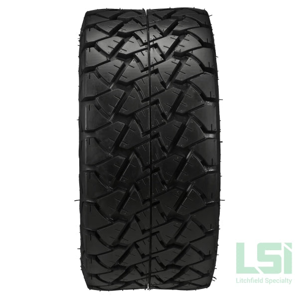 10X7 Black/machined 14-Spoke Wheel On 22X10-10 Trail Fox A/t Tire 10 Lifted Assembly