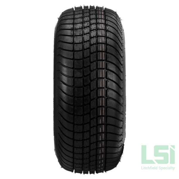 10X7 Black/machined Maltese Cross Wheel On 205/65-10 Lsi Elite Tire 10 Lifted Assembly