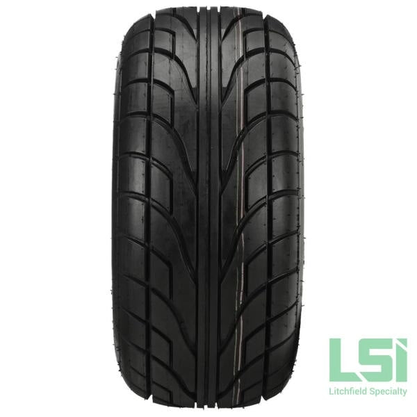 10X7 Black/machined Maltese Cross Wheel On 22X10-10 Lsi Elite Street Tire 10 Lifted Assembly