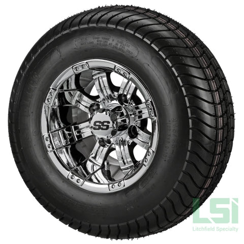 10X7 Mirror Casino Wheel On 205/65-10 Lsi Elite Tire 10 Lifted Assembly