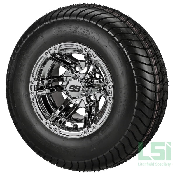 10X7 Mirror Yukon Wheel On 205/65-10 Lsi Elite Tire 10 Lifted Assembly
