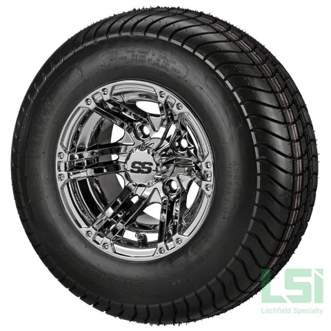 10X7 Mirror Yukon Wheel On 205/65-10 Lsi Elite Tire 10 Lifted Assembly