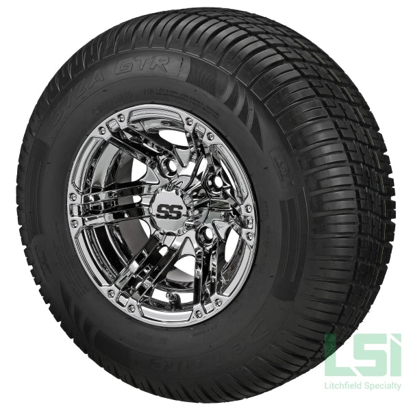 10X7 Mirror Yukon Wheel On 205/65R10 Deli Radial Tire 10 Lifted Assembly