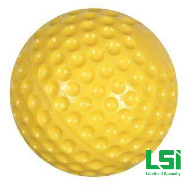 11 Yellow Dimpled Lsi Softballs Ball